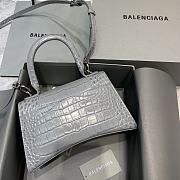Balenciaga Hourglass Small Top Handle Bag (Grey) 23cm 5935461LR6Y1108  - 3