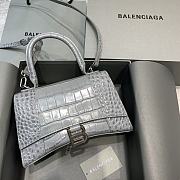 Balenciaga Hourglass Small Top Handle Bag (Grey) 23cm 5935461LR6Y1108  - 1