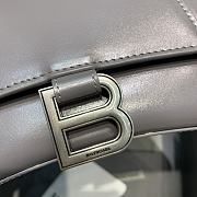 Balenciaga Hourglass Small Top Handle Bag (Smoky Grey) 23cm  - 3