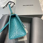 Balenciaga Hourglass Small Top Handle Bag (Maca Blue) 23cm  - 6