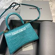 Balenciaga Hourglass Small Top Handle Bag (Maca Blue) 23cm  - 5