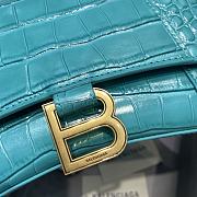 Balenciaga Hourglass Small Top Handle Bag (Maca Blue) 23cm  - 4