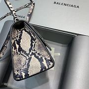 Balenciaga Hourglass Small Top Handle Bag (Graphite_Black) 23cm 59354613B451260  - 6