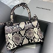 Balenciaga Hourglass Small Top Handle Bag (Graphite_Black) 23cm 59354613B451260  - 4