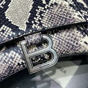 Balenciaga Hourglass Small Top Handle Bag (Graphite_Black) 23cm 59354613B451260  - 3