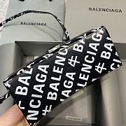 Balenciaga Hourglass Small Top Handle Bag (Cow Logo) 23cm  - 3