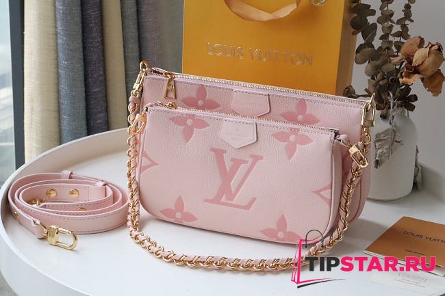 LV Multi Pochette Accessories Handbag (Pink) M80448 - 1