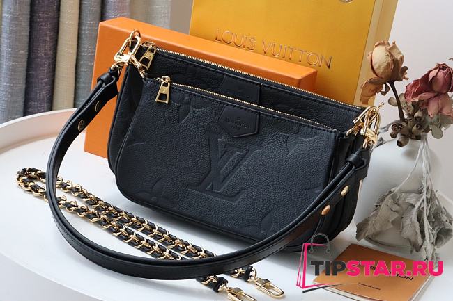 LV Multi Pochette Accessories Handbag (Black) M80399  - 1
