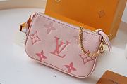 LV Mini Pochette Accessoires (Pinky) M80501   - 1