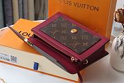 LV Flore Chain Wallet (Red) M67404  - 3