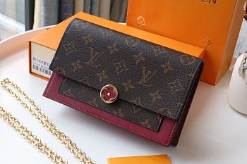 LV Flore Chain Wallet (Red) M67404 