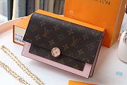LV Flore Chain Wallet (Pink) M67404  - 1