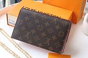 LV Flore Chain Wallet (Pink) M67404  - 3