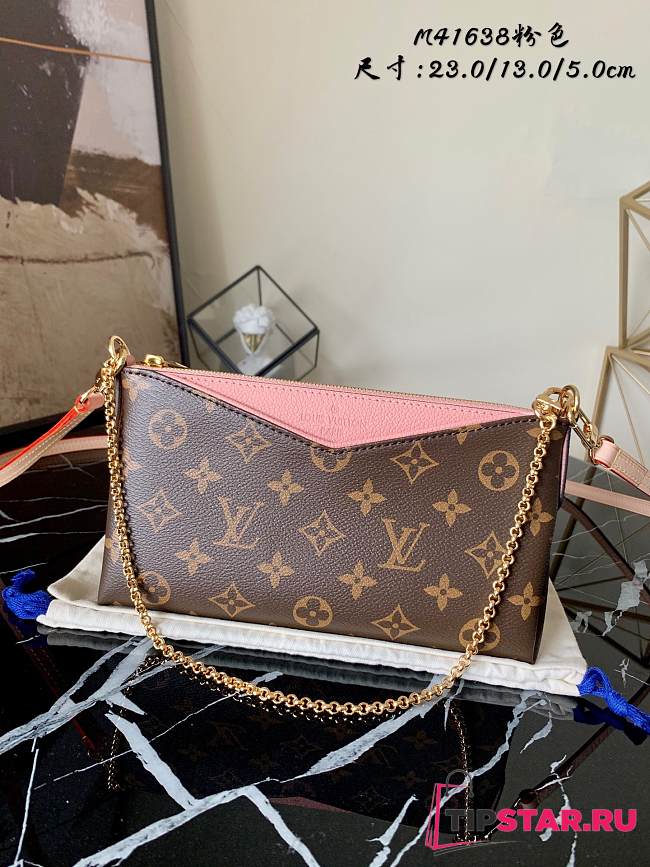 LV Palls Cluth Handbag Monogram (Pink) M41638   - 1