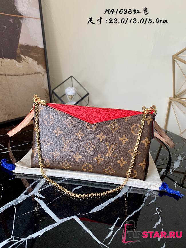 LV Palls Cluth Handbag Monogram (Red) M41638  - 1