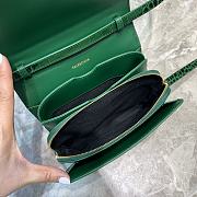 Balenciaga Women's B. Small Bag Shiny Crocodile (Green) 592898  - 4