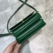 Balenciaga Women's B. Small Bag Shiny Crocodile (Green) 592898  - 3