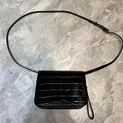 Balenciaga Women's B. Small Bag Shiny Crocodile (Black) 6181561LR7M1000  - 6