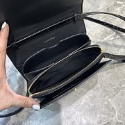 Balenciaga Women's B. Small Bag Shiny Crocodile (Black) 6181561LR7M1000  - 4