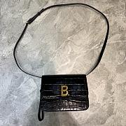 Balenciaga Women's B. Small Bag Shiny Crocodile (Black) 6181561LR7M1000  - 1