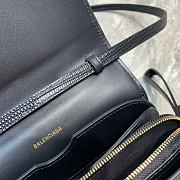 Balenciaga Women's B. Small Bag Lizard Pattern (Black) 592898  - 3