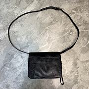 Balenciaga Women's B. Small Bag Lizard Pattern (Black) 592898  - 2