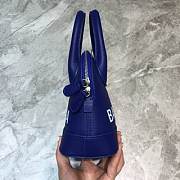 Balenciaga Women's Ville Small Top Handle Bag (Blue) - 4