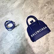 Balenciaga Women's Ville Small Top Handle Bag (Blue) - 1