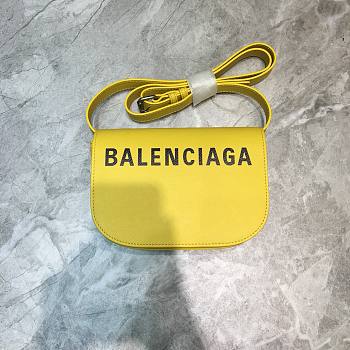 Balenciaga Ville Day Parisian Tofu Bag 2018 (Yellow) 542207780
