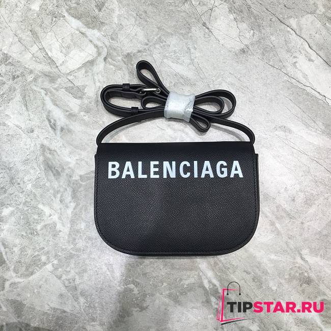 Balenciaga Ville Day Parisian Tofu Bag 2018 (Black) 542207780  - 1