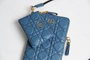 Dior Caro Multifunctional Pouch (Blue)   - 6
