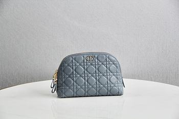 Dior Caro Beauty Pouch (Blue)  