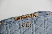 Dior Caro Beauty Pouch (Blue)   - 2