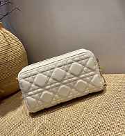 Dior Caro Double Pouch (White) 5037 - 6