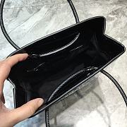 Balenciaga Women's Shopping XXS North South Tote Bag (Pattern Leather Black)  - 6