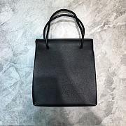 Balenciaga Women's Shopping XXS North South Tote Bag (Tumble Pattern Black)  - 2