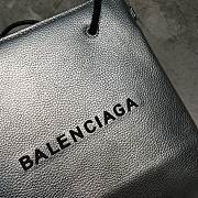 Balenciaga Women's Shopping XXS North South Tote Bag (Tumble Silver) - 4