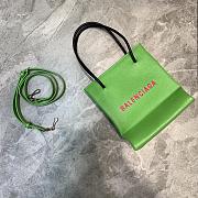 Balenciaga Women's Shopping XXS North South Tote Bag (Green)  - 1