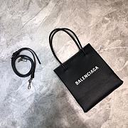 Balenciaga Women's Shopping XXS North South Tote Bag (Black) 5978580AI2N1000  - 1