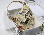 DIOR Saddle Oblique Embroidery Hibiscus M9001  - 5
