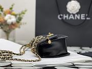 Chanel Wallet On Chain Calfskin & Gold-Tone Metal (Black) AP2289   - 4