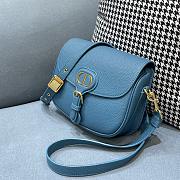 Dior Medium Bobby Bag Box Calfskin (Deep Ocean Blue) M9319UMOL_M97B  - 6