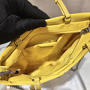 PRADA Nylon Handbag 1BA252 (Yellow)  - 4