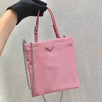 PRADA Nylon Handbag 1BA252 (Pink) 