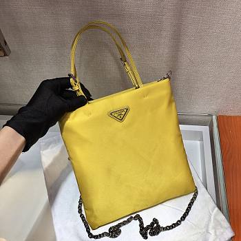 PRADA Nylon Handbag 1BA252 (Yellow) 