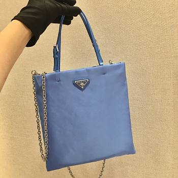 PRADA Nylon Handbag 1BA252 (Blue)
