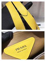 PRADA Dynamique Leather Tote (Yellow) 25cm - 6