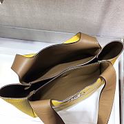 PRADA Dynamique Leather Tote (Yellow) 25cm - 5