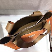 PRADA Dynamique Leather Tote (Orange) 25cm - 2