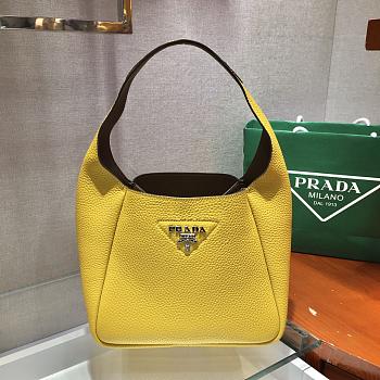 PRADA Leather Handbag (Yellow) 23cm